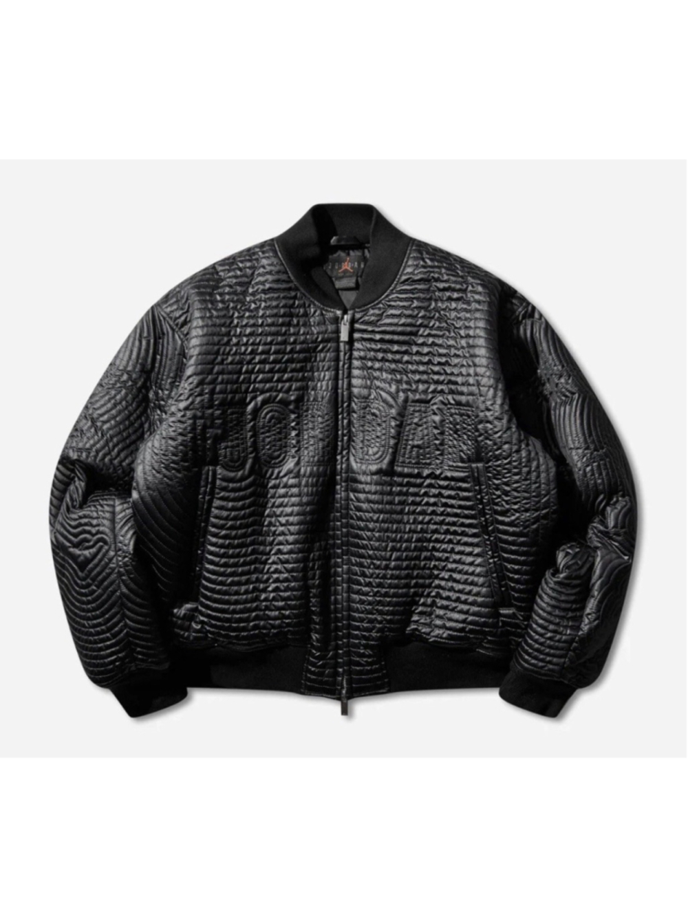 Jordan Men's Bomber Jacket Full Zip Quilted Down Black Size Medium II5314-010